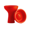 Чаша силиконовая с бортиком (красная)