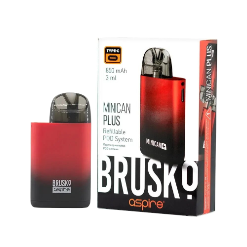 Brusko Minican PLUS, Черно-красный градиент