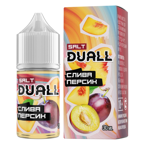 Жидкость DUALL SALT light, 30ml, Слива Персик