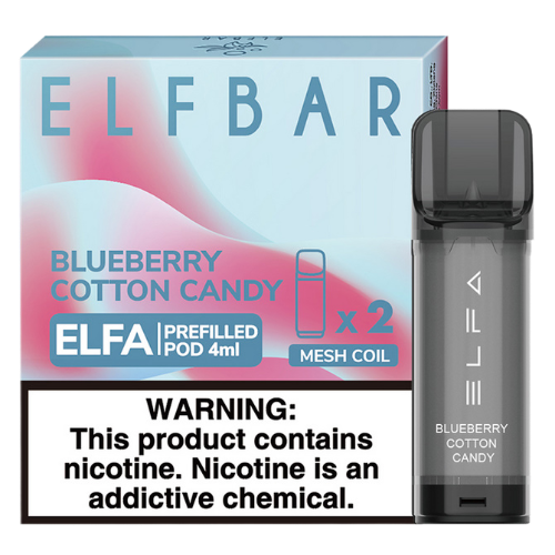 Картридж для Elf Bar Elfa (20мг) Черничная сахарная вата