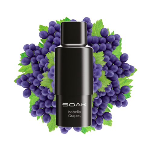 Картридж SOAK Q 1500 затяжек Виноград Изабелла