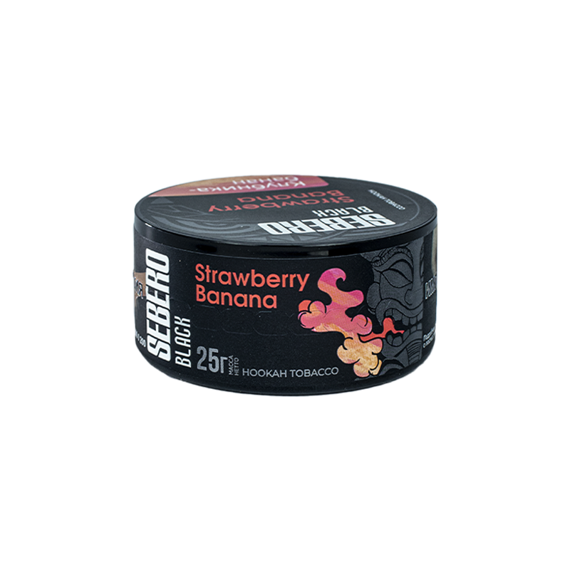 Табак для кальяна SEBERO Black 25г - Strawberry (Клубника)
