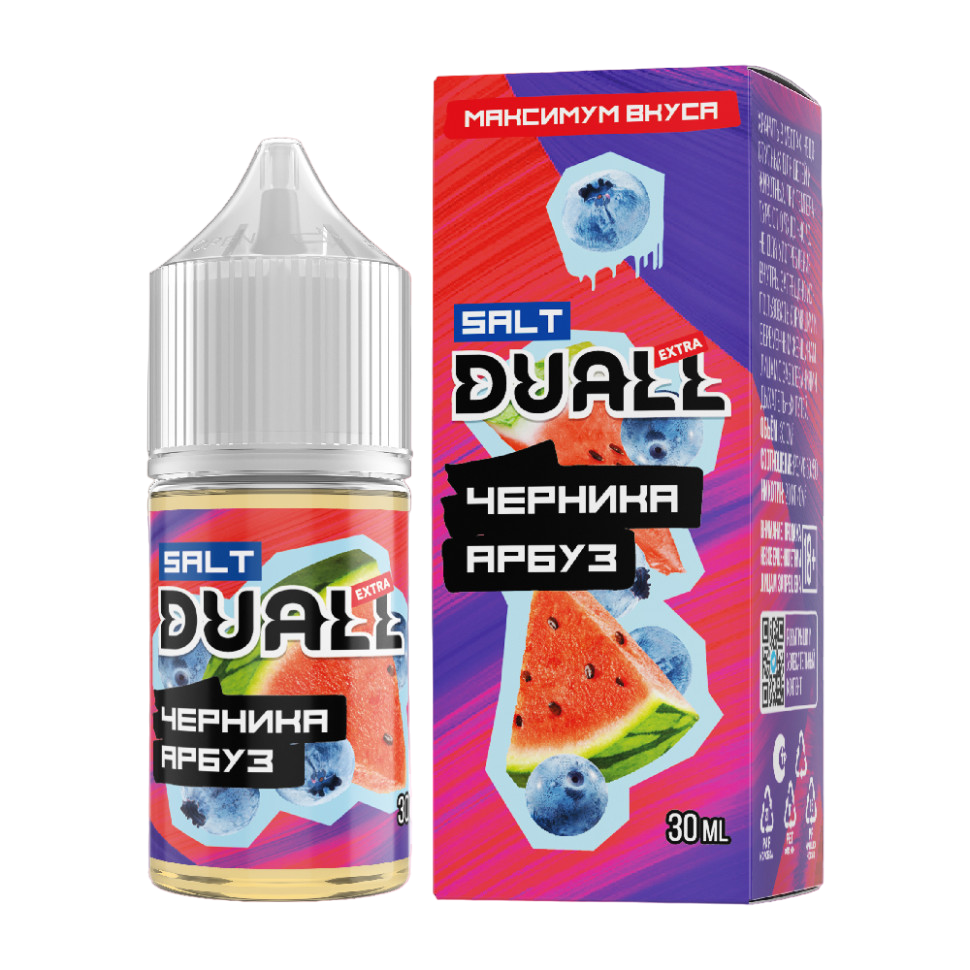 Жидкость DUALL SALT light, 30ml, Черника Арбуз