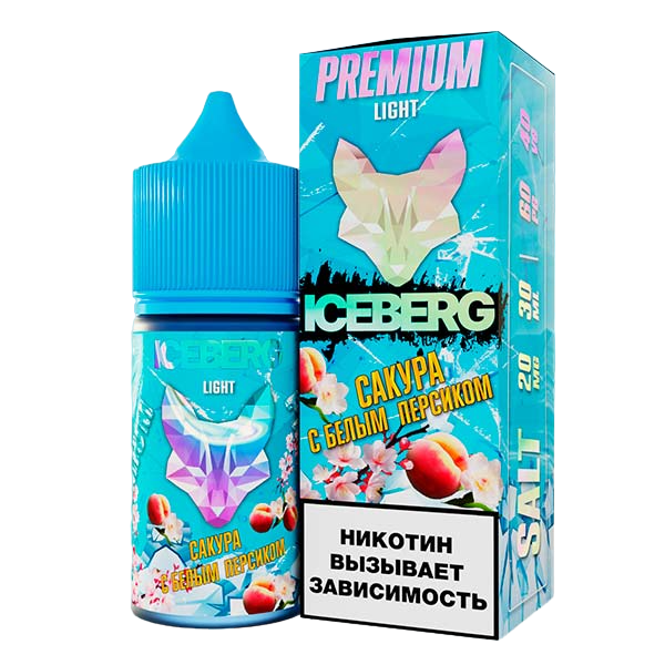 Жидкость ICEBERG ICE Legend Salt HARD (Белый персик сакура) 30мл