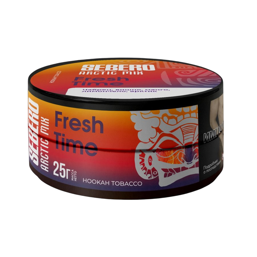 Табак для кальяна SEBERO Arctic Mix 25г - Fresh Time (Чабрец, вишня, манго, лимон, арктик)