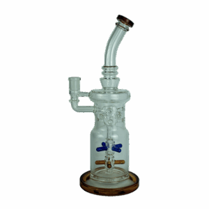 Бонг Magic Spiral- Clear Blue Orang