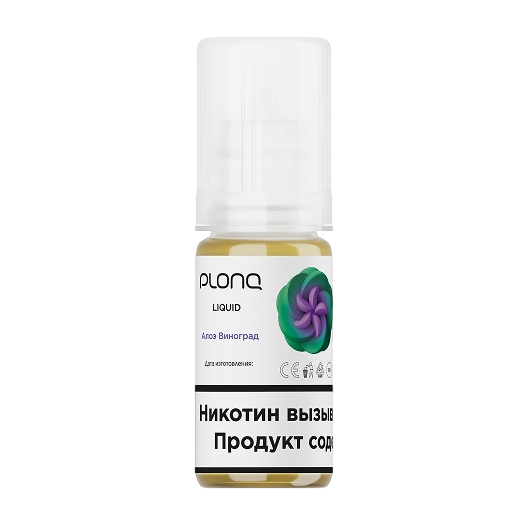 Жидкость для ЭСДН Plonq 10 мл вкус: АЛОЭ ВИНОГРАД