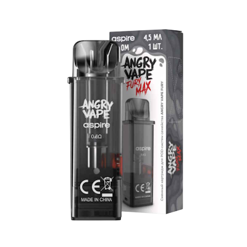 Картридж Brusko Angry Vape Fury Max 0.6 Ом Чёрный