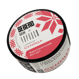 Табак для кальяна SEBERO Black х Чародей 25г — Суница (Земляничный йогурт)