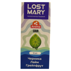 Ароматизатор Lost Mary Sour — Черника Лайм Грейпфрут (Blueberry Lime Grapefruit)