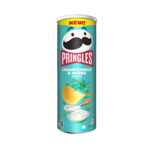 Чипсы Pringles — Cream Cheese&Herbs (Сливочный сыр и травы) 165гр Польша