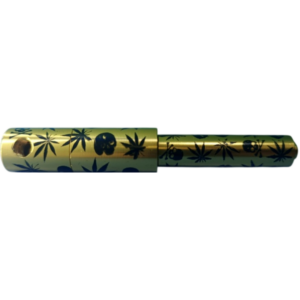 Трубка Skull Cannabis — Gold