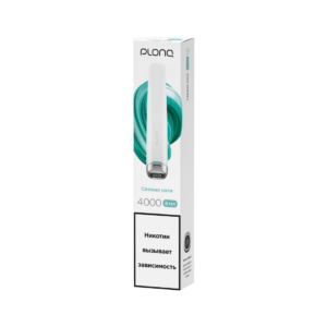 ЭСДН (ДО 4000 ЗАТЯЖЕК) PLONQ PLUS PRO ВКУС: СВЕЖАЯ МЯТА